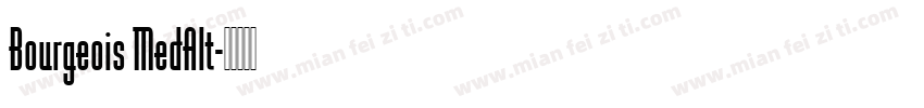 Bourgeois MedAlt字体转换
